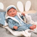 Кукла бебе Бруно със син костюм, 45 см, Arias - Image 3
