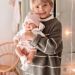 Кукла бебе Елба с розово вълнено боди, 45 см, Arias - Image 2