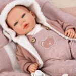 Кукла бебе Жада с розов костюм, 40 см, Arias - Image 3