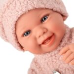 Кукла бебе Зои с розово плюшено костюмче, 42 см, Arias - Image 3