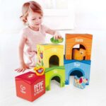 Детска кула с животни 9 части, Hape - Image 2
