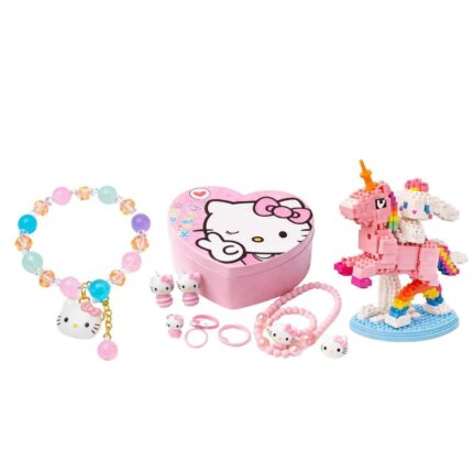 Магически комплект Hello Kitty бижута и конструктор, комплекти