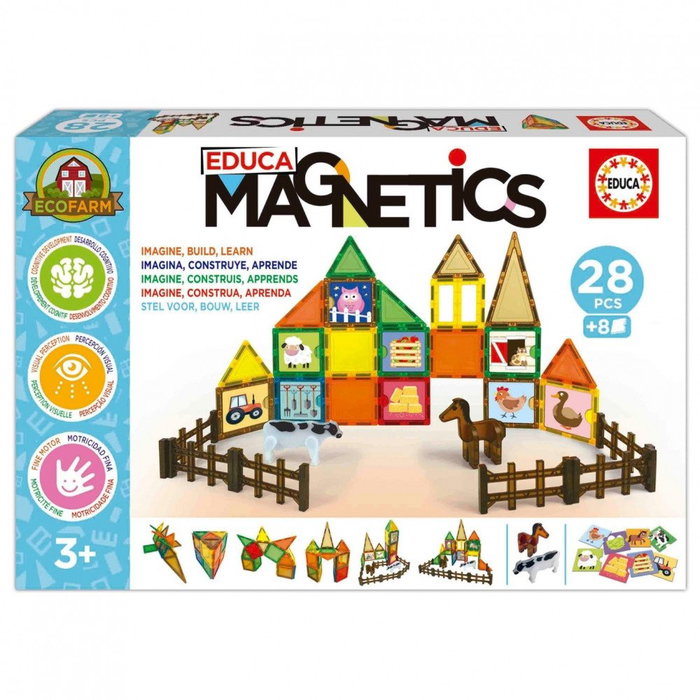 magniten-konstruktor-educa-eko-ferma-28-casti-6a3ed55fd6067 Магнитен конструктор Еко ферма Educa