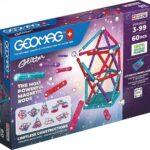 Магнитен конструктор Glitter 60 части, Geomag