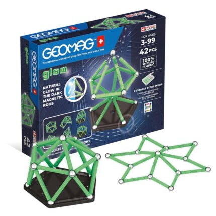 Магнитен конструктор Glow 42 части, Geomag