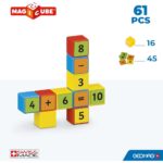 Магнитен конструктор Magicube математика 61 части, Geomag - Image 7