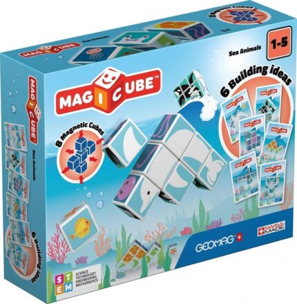 Магнитен конструктор Magicube морски животни, Geomag