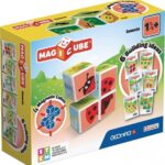 Магнитен конструктор Magicube насекоми и карти 11 части, Geomag