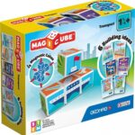 Магнитен конструктор Magicube превозни средства и карти 11 части, Geomag
