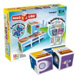 Магнитен конструктор Magicube превозни средства и карти 11 части, Geomag - Image 2