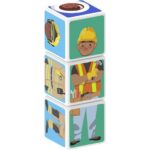 Магнитен конструктор Magicube професии 3 части, Geomag - Image 3