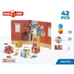 Магнитен конструктор Magicube Story Building 42 части, Geomag - Image 4