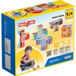 Магнитен конструктор Magicube животни и карти 11 части, Geomag - Image 2