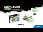Магнитен конструктор Mechanics зъбни колела 96 части, Geomag - Image 3