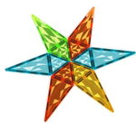 Магнитен конструктор Разноцветни плочки Ракета, 32 части, Geomag - Image 3