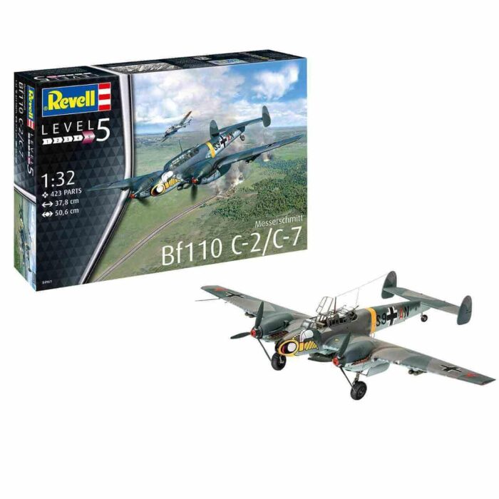 Месершмит Bf110 C2/C-7, сглобяем модел Сглобяем модел Месершмит Bf110 C2 C7, Revell