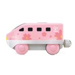 Междуградски локомотив с батерия розов, Hape - Image 7