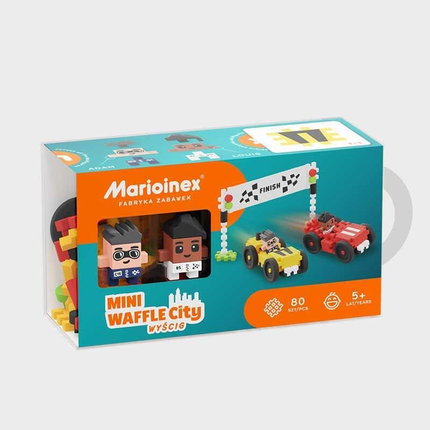 Конструктор Състезание с коли, 80 части, Marioinex