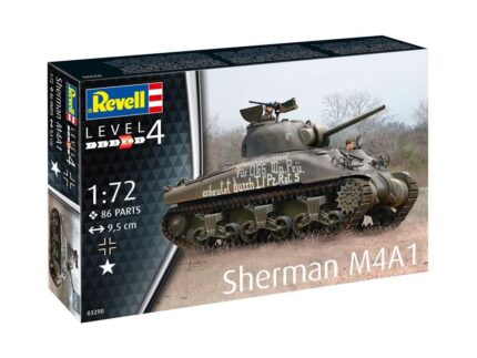 Сглобяем модел танк Sherman M4A1 86 части, Revell