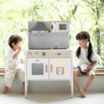 Дървена кухня за игра бяла, Classic World - Image 5