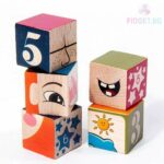 Монтесори Дървен Конструктор Кубчета 6 в 1 - Image 4