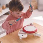 Музикална играчка Барабан Охлюв, 31 см, Hape - Image 4