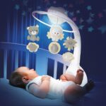 Музикална въртележка с проектор 3в1 Екрю, Infantino - Image 4