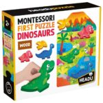 Образователен пъзел Montessori Динозаври, Headu