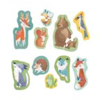 Образователен пъзел приятели от гората 40 части, Hape - Image 2