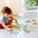 Образователен пъзел приятели от гората 40 части, Hape