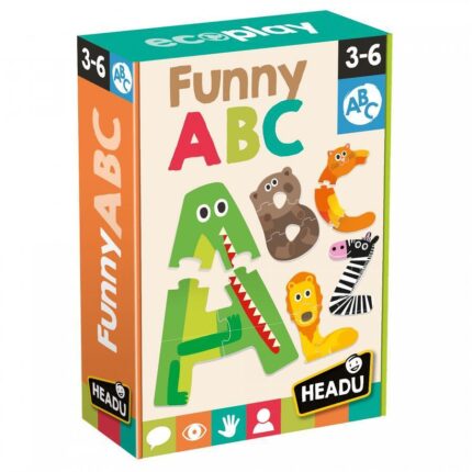 Образователна игра Montessori Funny ABC, Headu