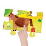 Образователна игра Тактилен пъзел Ферма, 21 части, Headu - Image 3