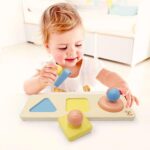 Образователна играчка Монтесори огледални форми, Hape - Image 2