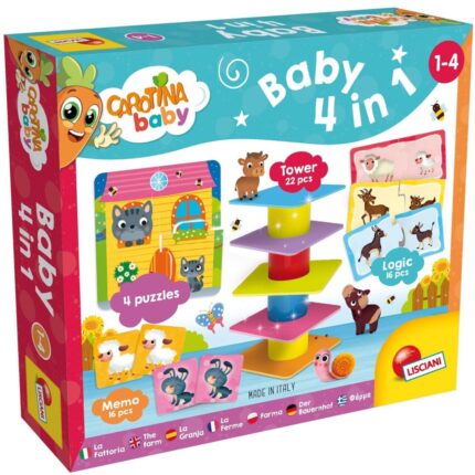 Образователни игри и пъзели 4 в 1, Lisciani