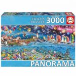 Панорамен пъзел Живот 3000 части, Educa