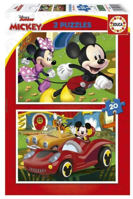 Пъзел 2 в 1 Mickey Mouse Забавна къща Educa