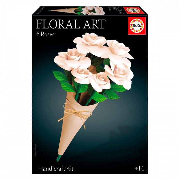 pazel-3d-educa-floralno-izkustvo-beli-rozi-6a08ff16b735f Пъзел 3D Флорално изкуство Бели рози, Educa