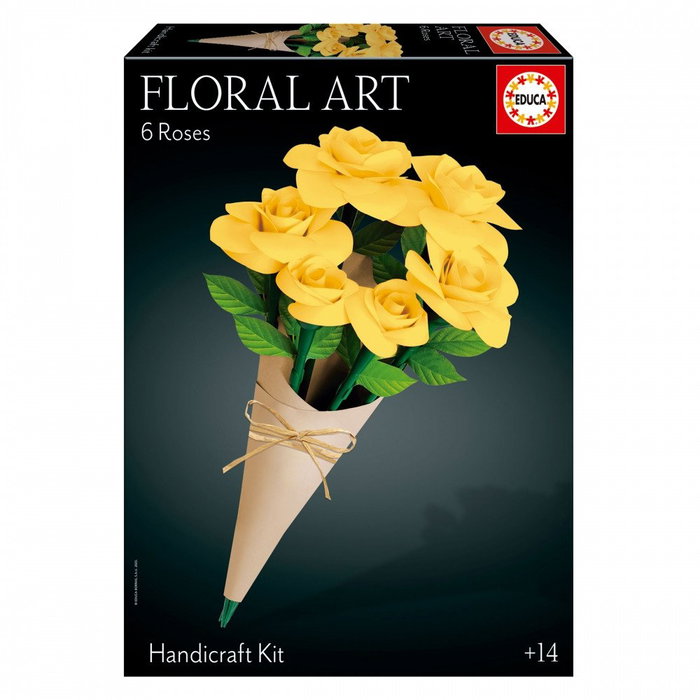 pazel-3d-educa-floralno-izkustvo-zalti-rozi-6a08ff9f8c20e Пъзел 3D Флорално изкуство Жълти рози, Educa