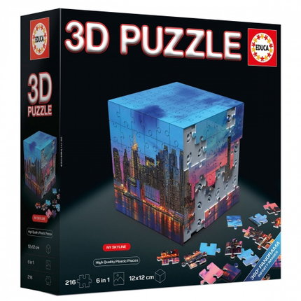 Пъзел 3D Ню Йорк панорамна гледка, 216 части, Educa