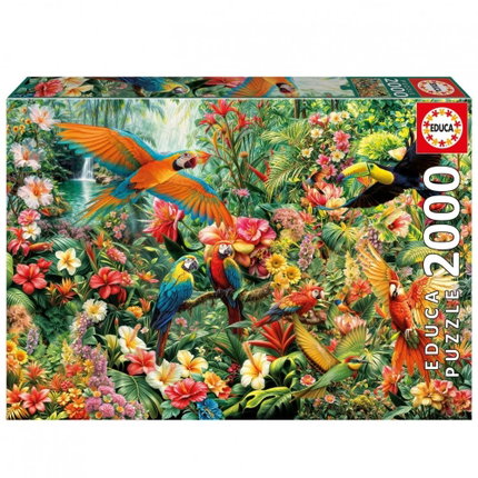 Пъзел Амазонски птици, 2000 части, Educa
