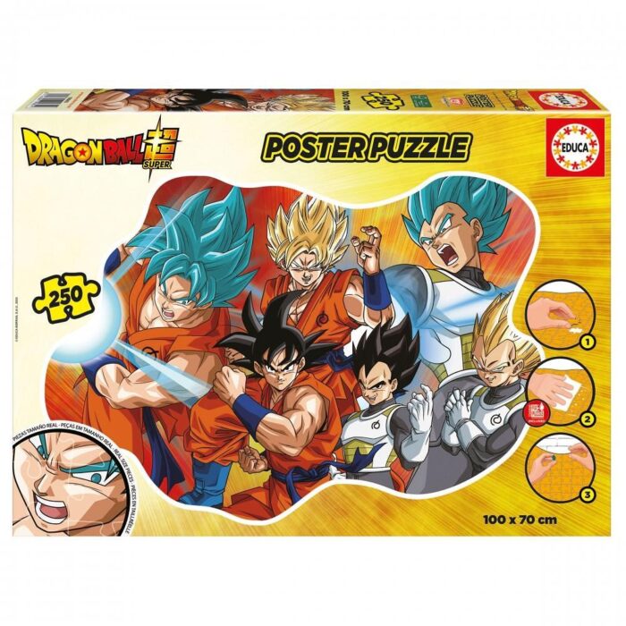 Пъзел, Educa, Dragon Ball, Плакат, 250 части Пъзел Dragon Ball плакат 250 части, Educa
