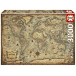 Пъзел Карта на света 3000 части, Educa