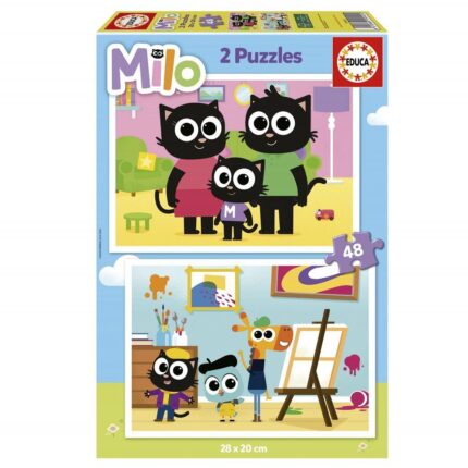 Пъзел Milo 2 x 48 части, Educa