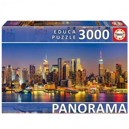 Пъзел New York Skyline Панорама 3000 части, Educa
