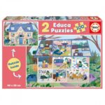 Пъзел Отвътре Отвън Къща 2 x 100 части, Educa - Image 2