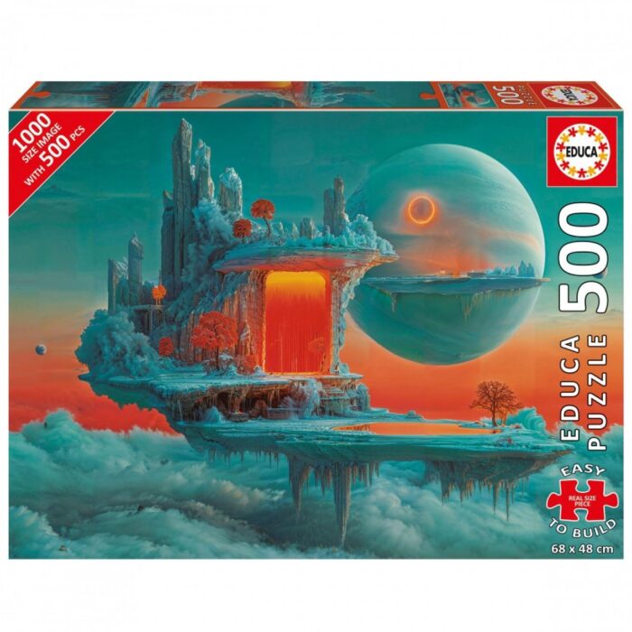 Пъзел, Educa, Планета от огън и лед, 500 части Пъзел Планета от огън и лед 500 части, Educa