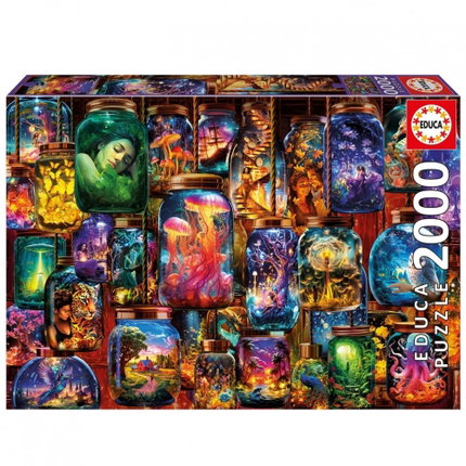 Пъзел Сънища в буркани, 2000 части, Educa