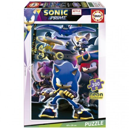 Пъзел Sonic Prime Neon 300 части, Educa