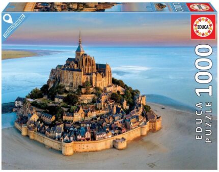 Пъзел Замъкът Mont Saint Michel 1000 части, Educa