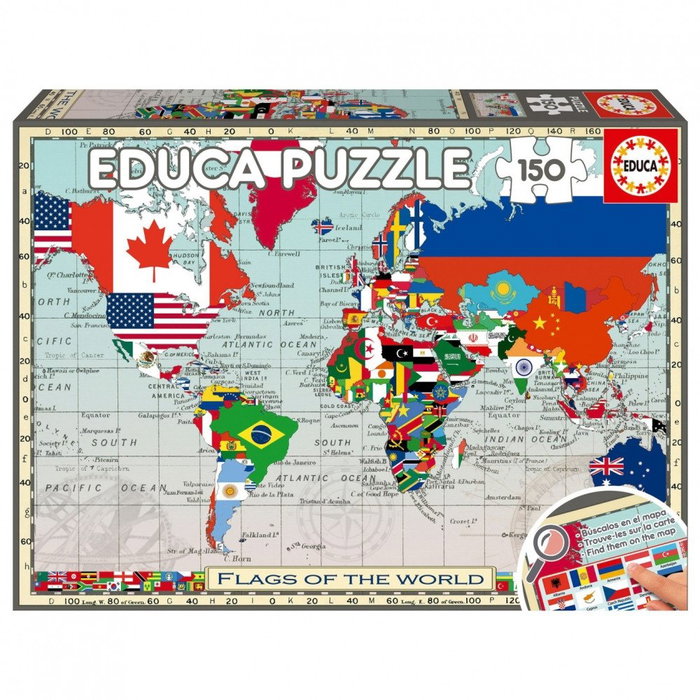 pazel-educa-znamena-na-sveta-geografski-150-casti-6a3ed54a6c24a Пъзел Знамена на света Географски Educa